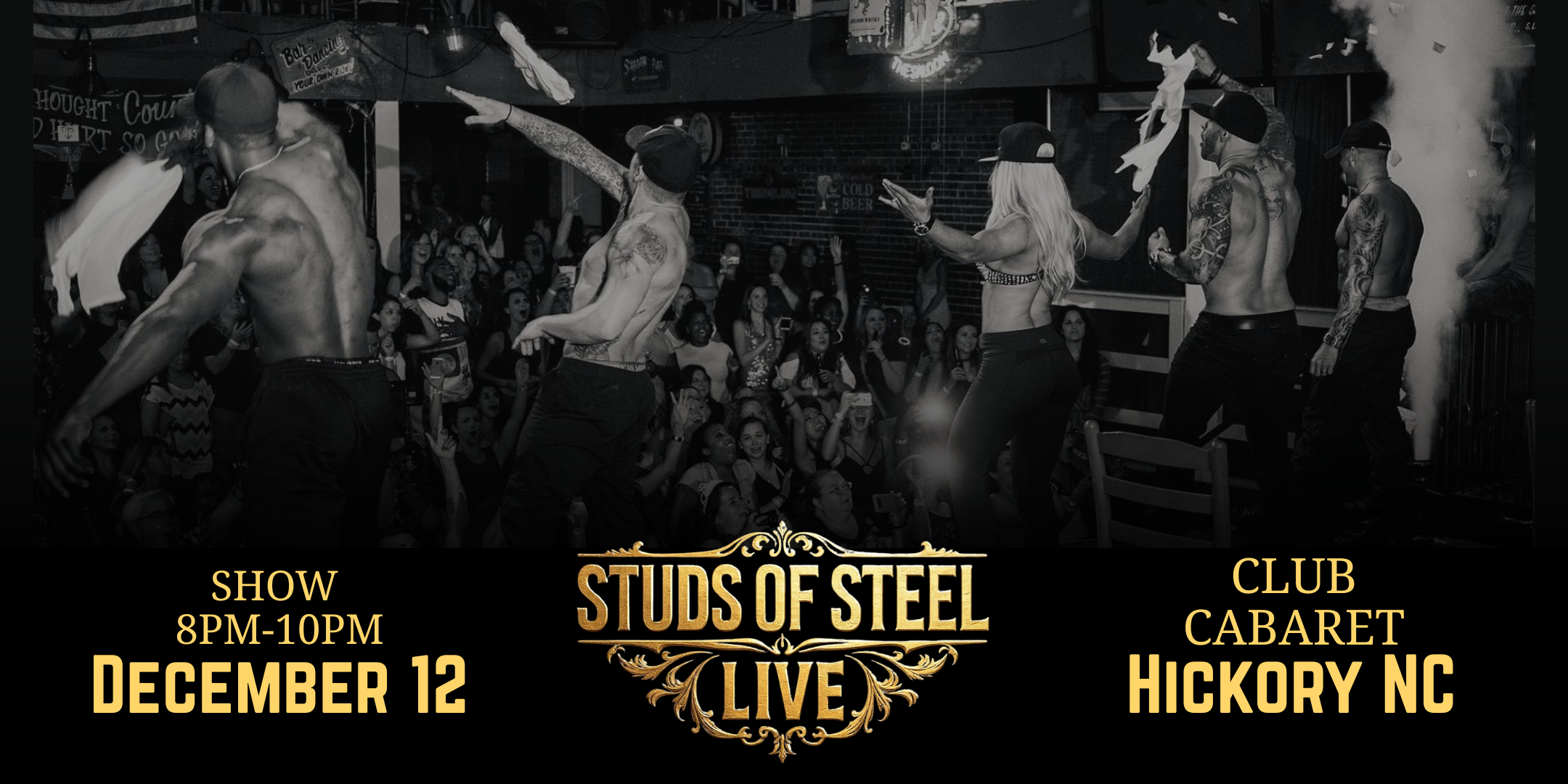 Hickory, NC, Fri, Dec12, 8pm | Studs of Steel