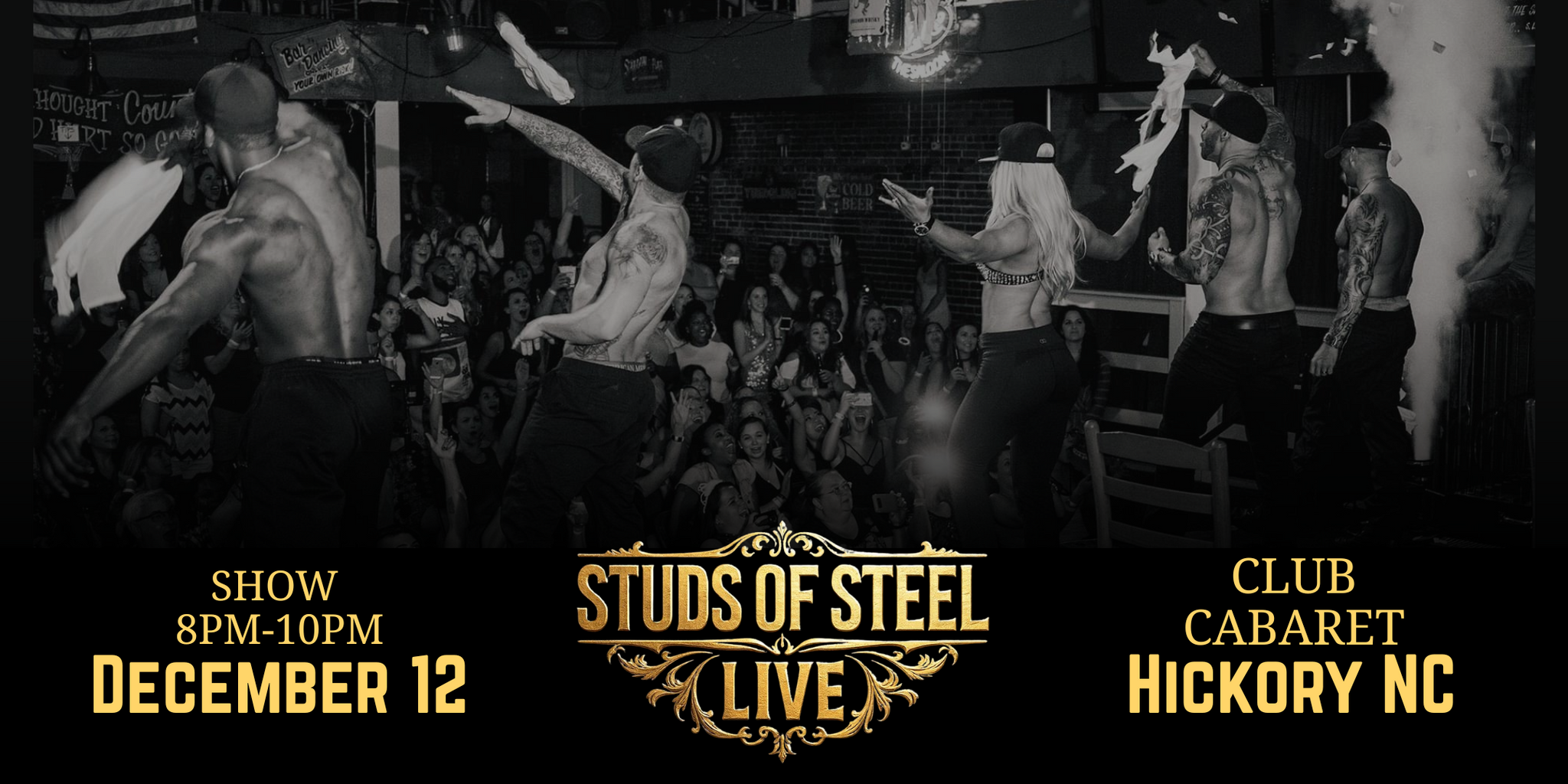Hickory, NC, Fri, Dec12, 8pm | Studs of Steel