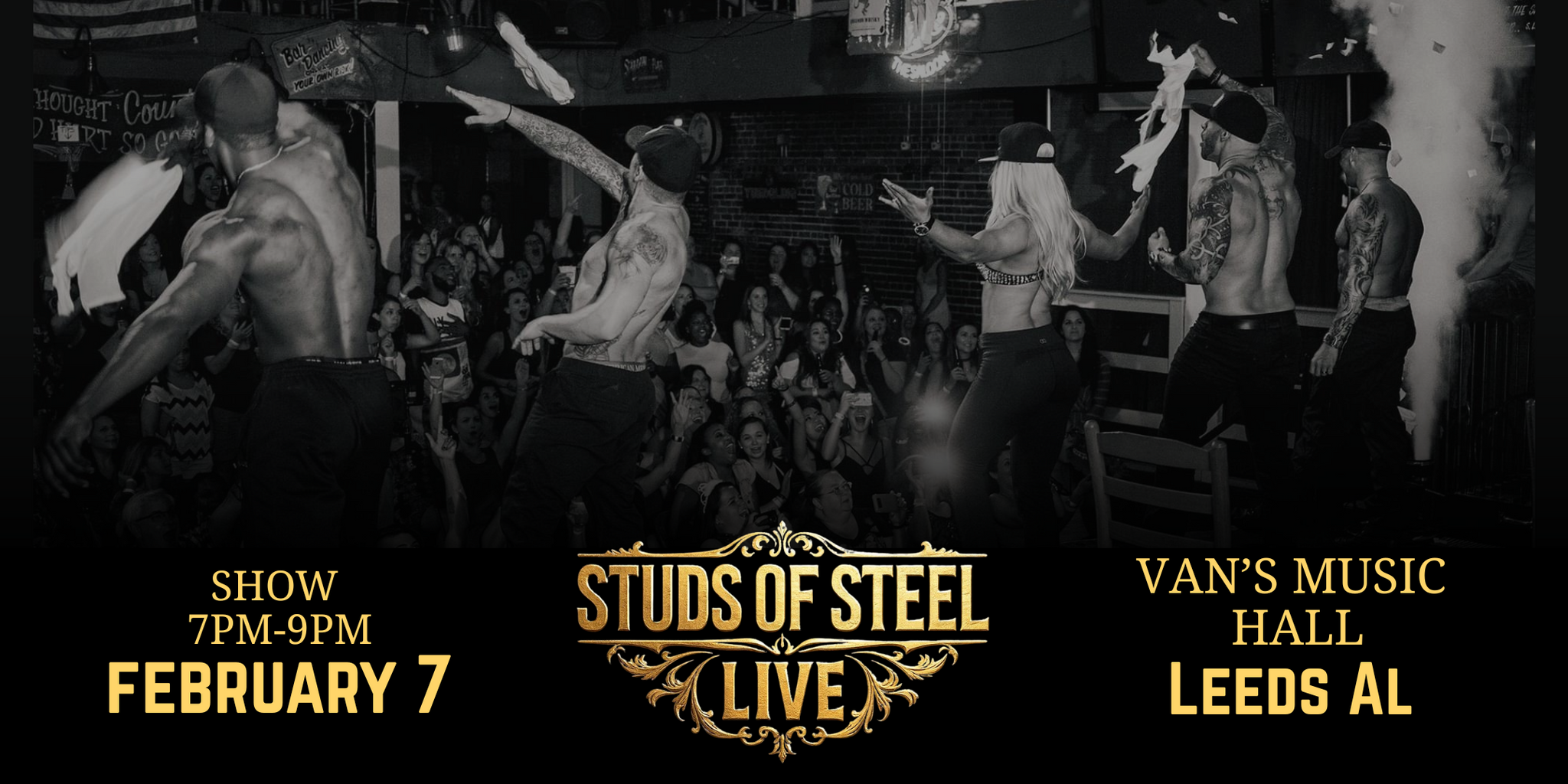 Leeds, AL | Sat  Feb 7, 7pm | Studs of Steel